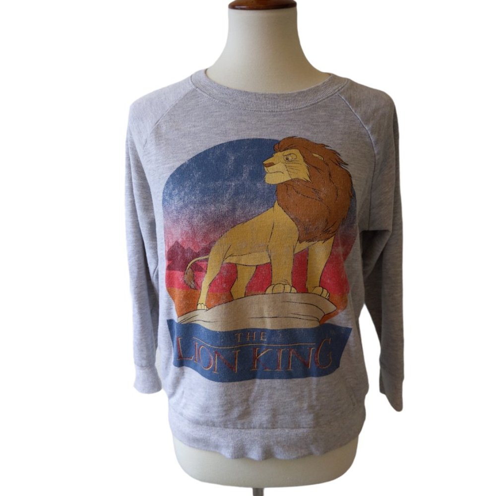 Disney Lion King Sweatshirt Grey Long Sleeve forever21 M